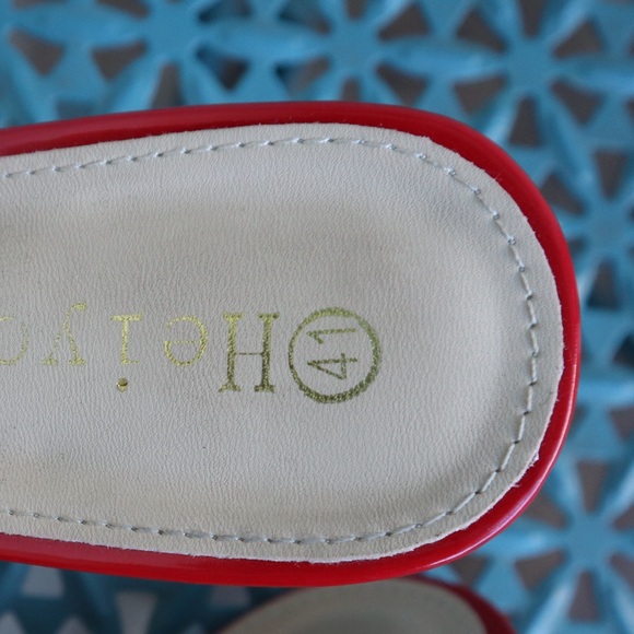 Red Feather Heels - Picture 3 of 8